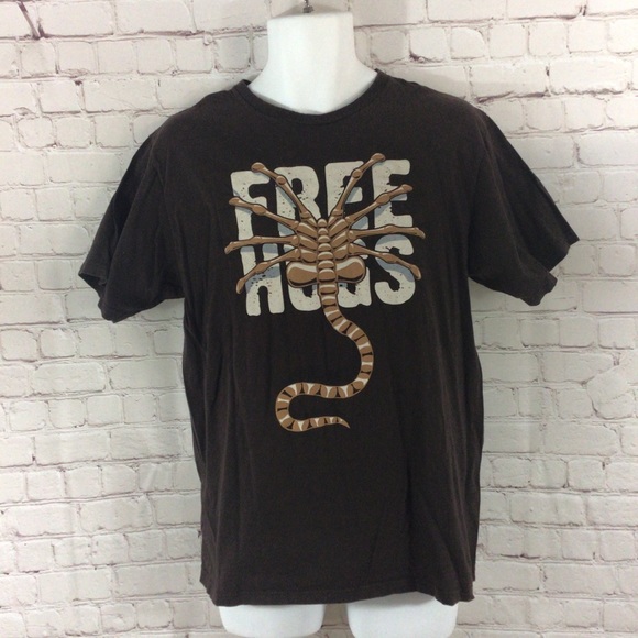 Woot.com Other - Woot.com Free Hugs Scorpion Brown T-Shirt - Size L